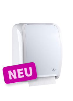 SANISMART Handtuchspender Kunststoff - Mit Hebel Für Papierrollen